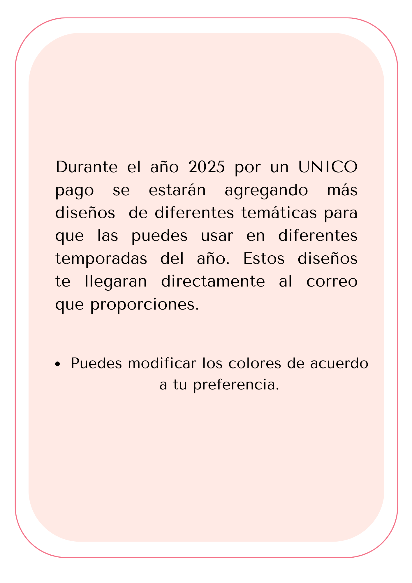 Paquete anual de plantillas